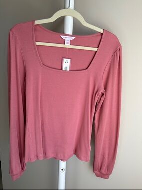 ✨Joe Fresh x Jillian Harris Long Sleeve Ribbed Shirt Size Medium